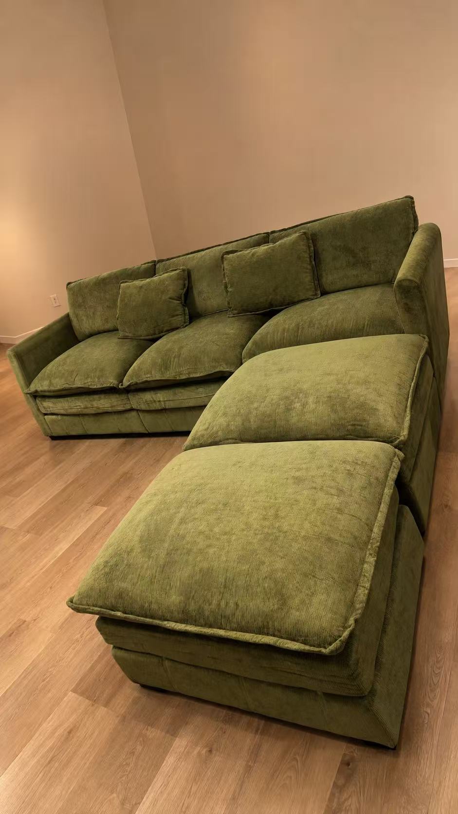 Green Double-Chaise Sectional Sofa – view 5