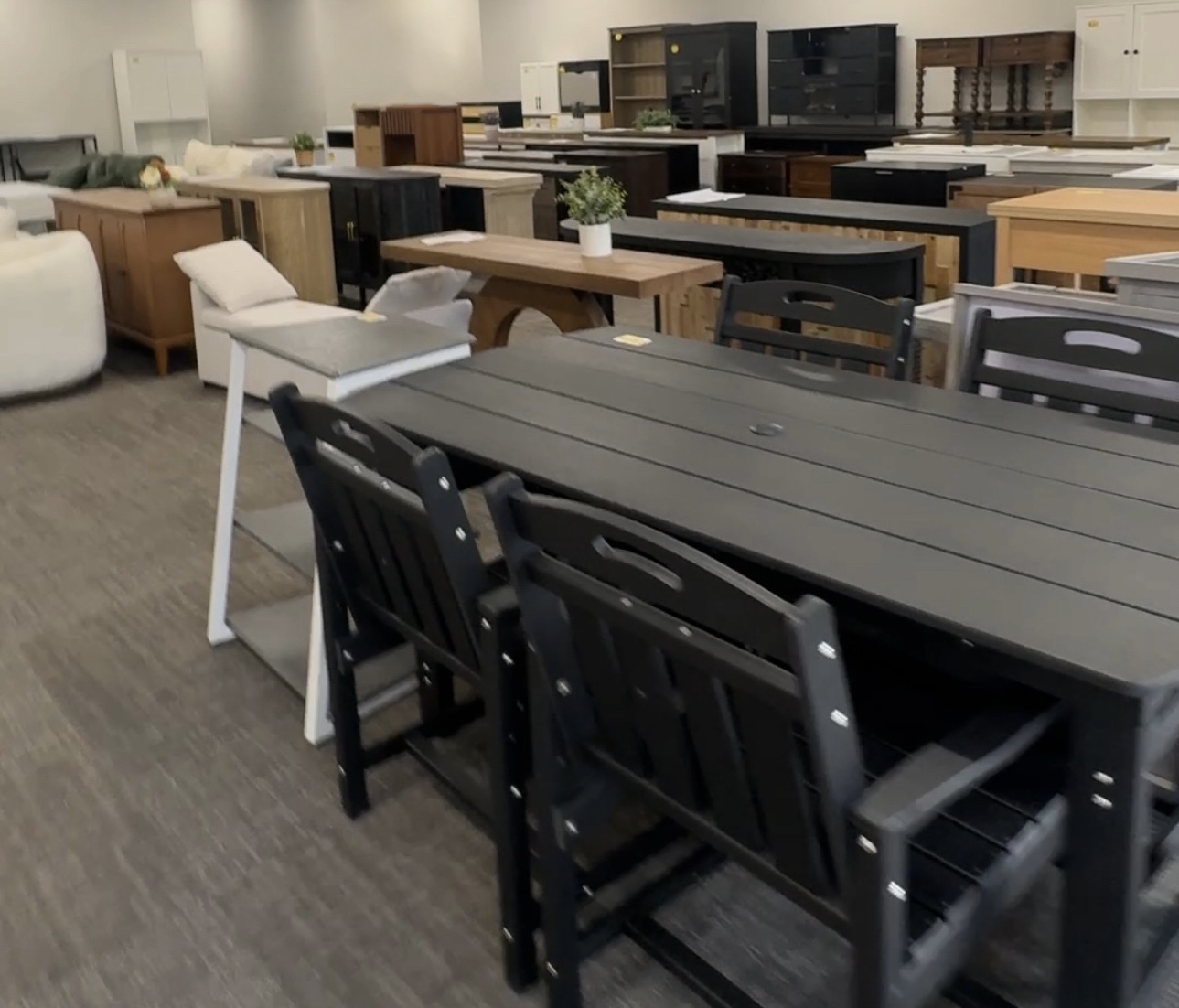 Furniture selection inside the Skyline Discount Furniture showroom